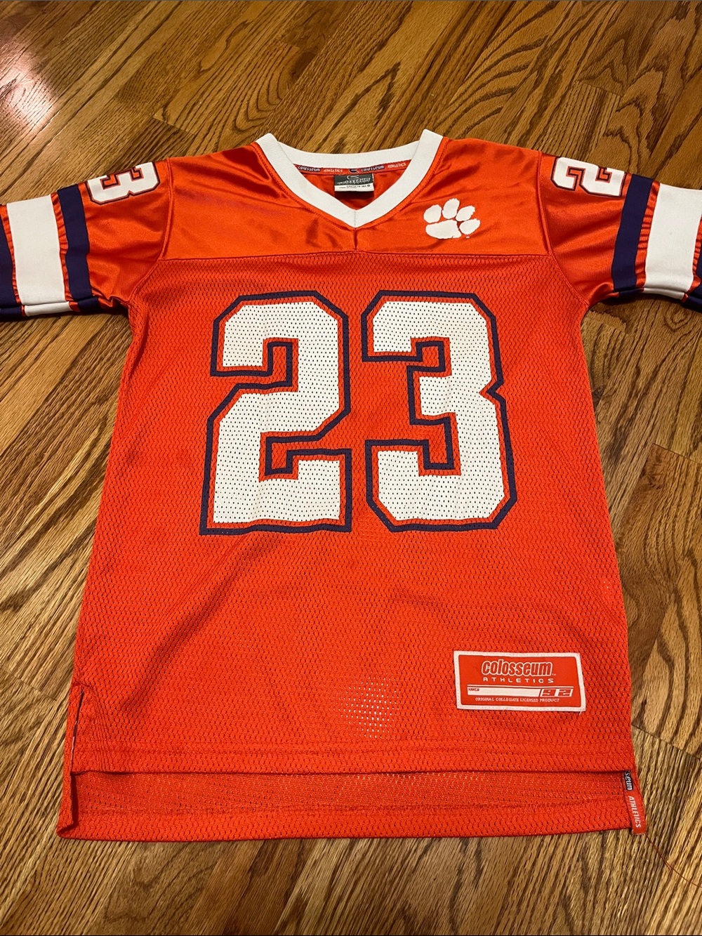 Clemson Tigers Jersey Youth Size S Orange Short Sleeve Colosseum Athletics